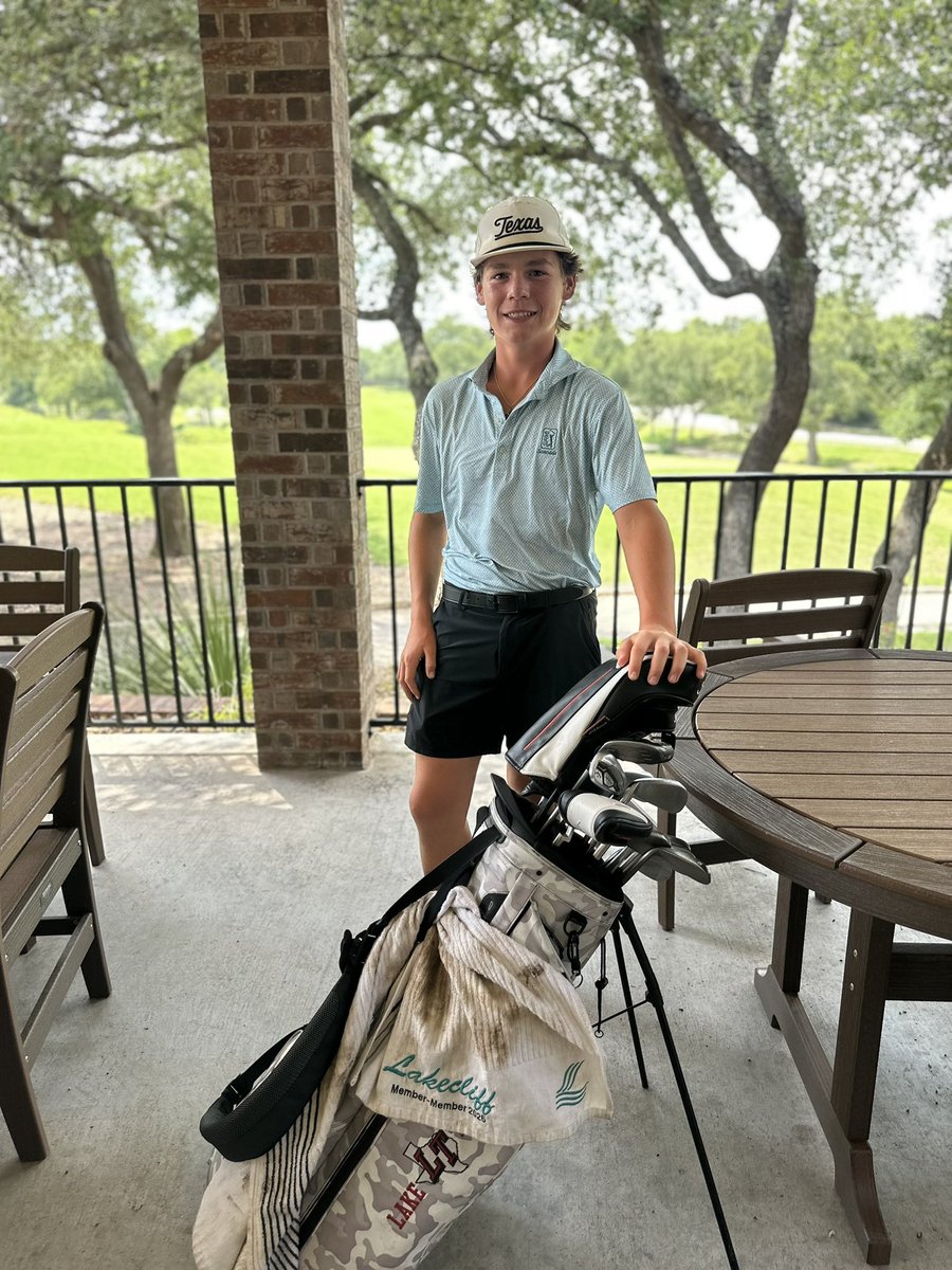 So excited for my son Brady, who birdied 18 to shoot 72 &amp; then made it through a playoff to qualify today for the 99th Texas Junior Amateur, put on by the <a href="/TexasGolfAssoc/">Texas Golf Association</a> &amp; <a href="/legendsjrtour/">Legends Junior Tour</a> later this summer. He will be repping <a href="/LTCavGolf/">Lake Travis Golf</a> &amp; Lakecliff Golf Club at the event in July