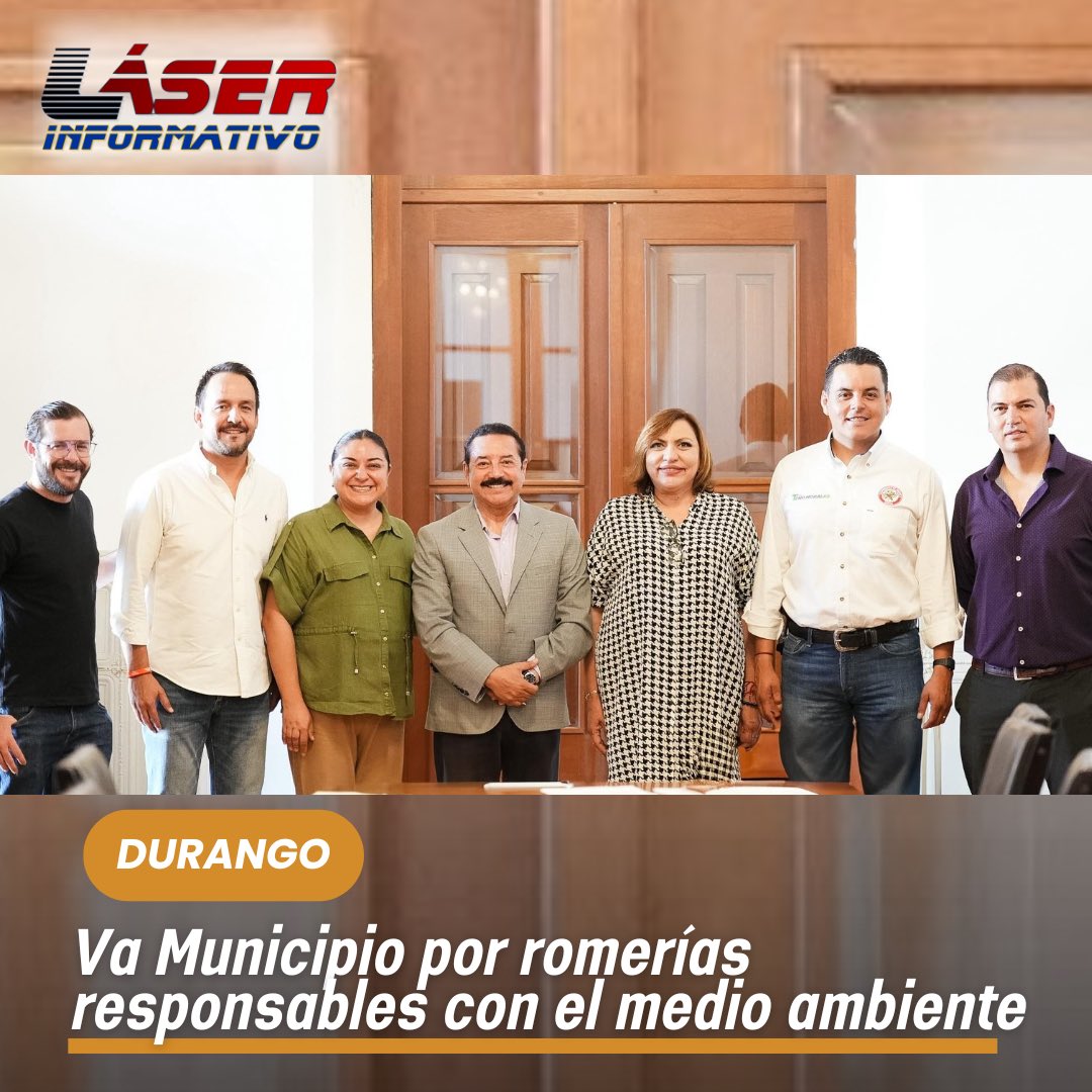 Eduardo Serrano (@laloserranoz) on Twitter photo #LaserInformativo
#Durango|| Va Municipio por romerías responsables con el #MedioAmbiente
El <a href="/DurangoCap/">Municipio de Durango</a> da continuidad a las acciones en favor del medio ambiente, ahora con reformas al Reglamento para el desarrollo de romerías en el municipio de Durango.
Al presidir la #LaserInformativo
#Durango|| Va Municipio por romerías responsables con el #MedioAmbiente
El <a href="/DurangoCap/">Municipio de Durango</a> da continuidad a las acciones en favor del medio ambiente, ahora con reformas al Reglamento para el desarrollo de romerías en el municipio de Durango.
Al presidir la