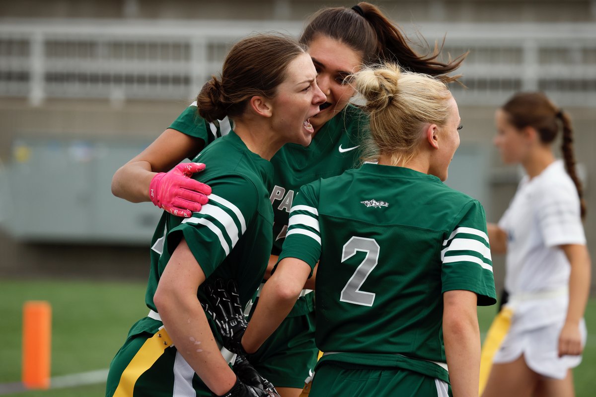 Scores from the Girls Flag Football State Championship at TCO Stadium:
Bloomington 38, Burnesville 19
Two Rivers 49, Simley 19
Park of Cottage Grove 38, Sartell 6
Centennial 34, Eagan 27
Mahtomedi 32, Bloomington 0
LaCrescent-Hokah 33, Two Rivers 12
Park of Cottage Grove 40,