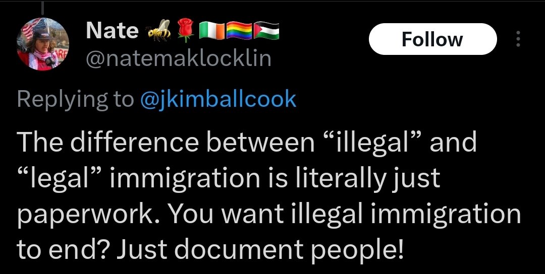grunk876's tweet photo. You want stealing to end? Just legalize stealing!

You want murder to end? Just legalize murder!

You want drinking while driving to end? Just legalize drinking while driving!

Being 🏳️‍🌈🇵🇸 is so easy! https://t.co/8RGdJHeu7W