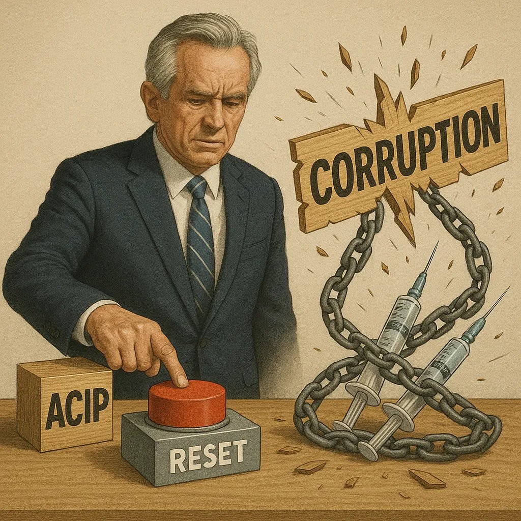RodDMartin's tweet image. 🚨  BOMBSHELL: RFK Jr. just FIRED the ENTIRE CDC Vaccine Advisory Panel 

ALL 17 MEMBERS GONE in the biggest shakeup of US health policy in decades! 

THREAD🧵