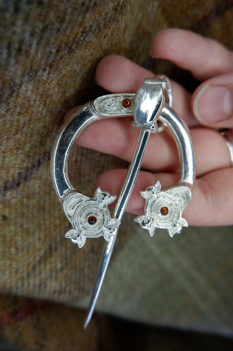 caledonianforge's tweet image. I worked very hard on this reproduction of a Pictish pennanular brooch found in Galway, Ireland now in the @metmuseum in the USA. The original might be far away but we have many examples of this type of brooch in Scotland that I will elaborate on soon :)