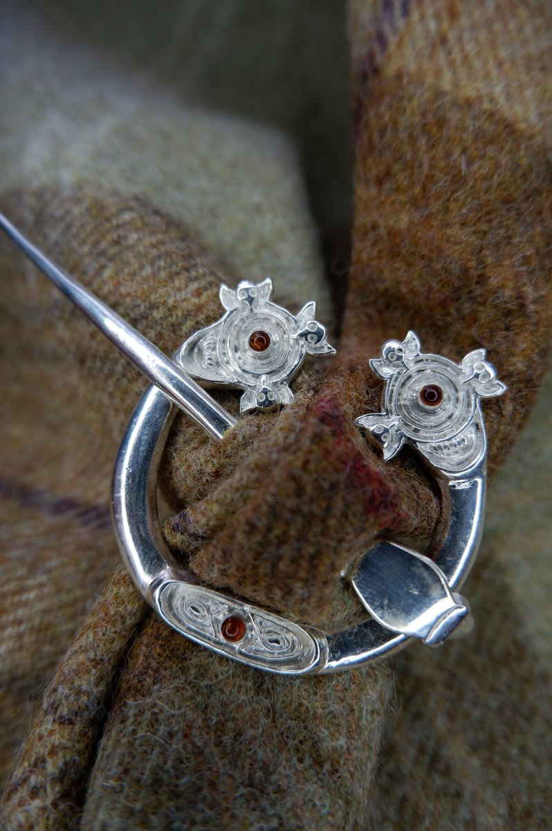 caledonianforge's tweet image. I worked very hard on this reproduction of a Pictish pennanular brooch found in Galway, Ireland now in the @metmuseum in the USA. The original might be far away but we have many examples of this type of brooch in Scotland that I will elaborate on soon :)