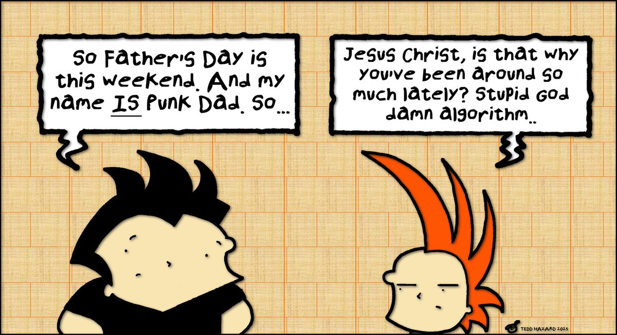 tedd_hazard's tweet image. #dailycomics #followme #funny #fyp #webcomics #dailycontent #illustration #punk #fathersday