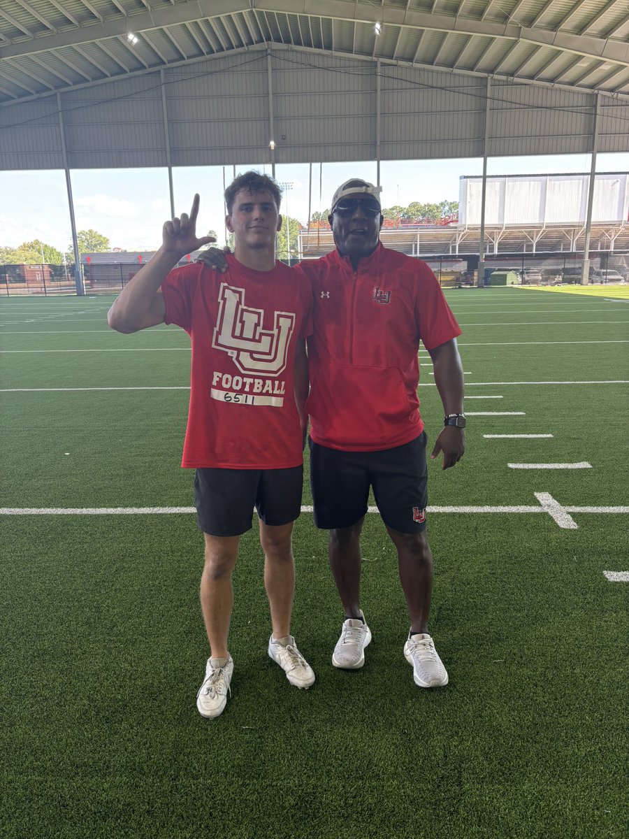 Appreciate <a href="/coachcordova/">Wayne Cordova</a> and <a href="/LamarFootball/">Lamar University Football</a> for a great camp today.