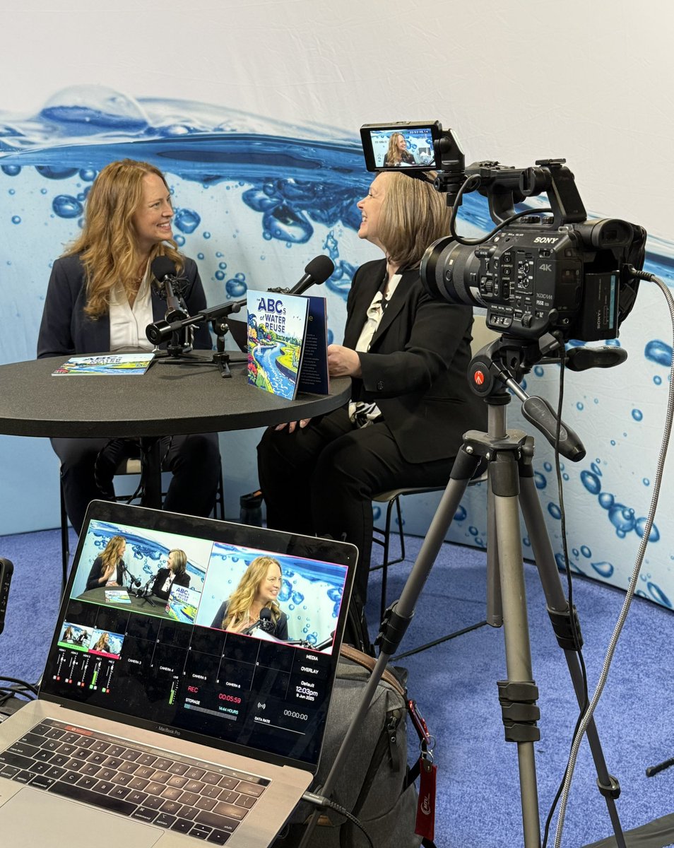 Kicking off <a href="/awwa/">American Water Works Association</a> #ACE25 with a conversation around simplifying complex engineering speak as <a href="/CarolloTweets/">Carollo Engineers</a> Diana Leonard  talks with <a href="/WaterOnline/">WaterOnline</a> on “The ABCs of Water Reuse” - a public education resource developed by Carollo to demystify #waterreuse principles.
