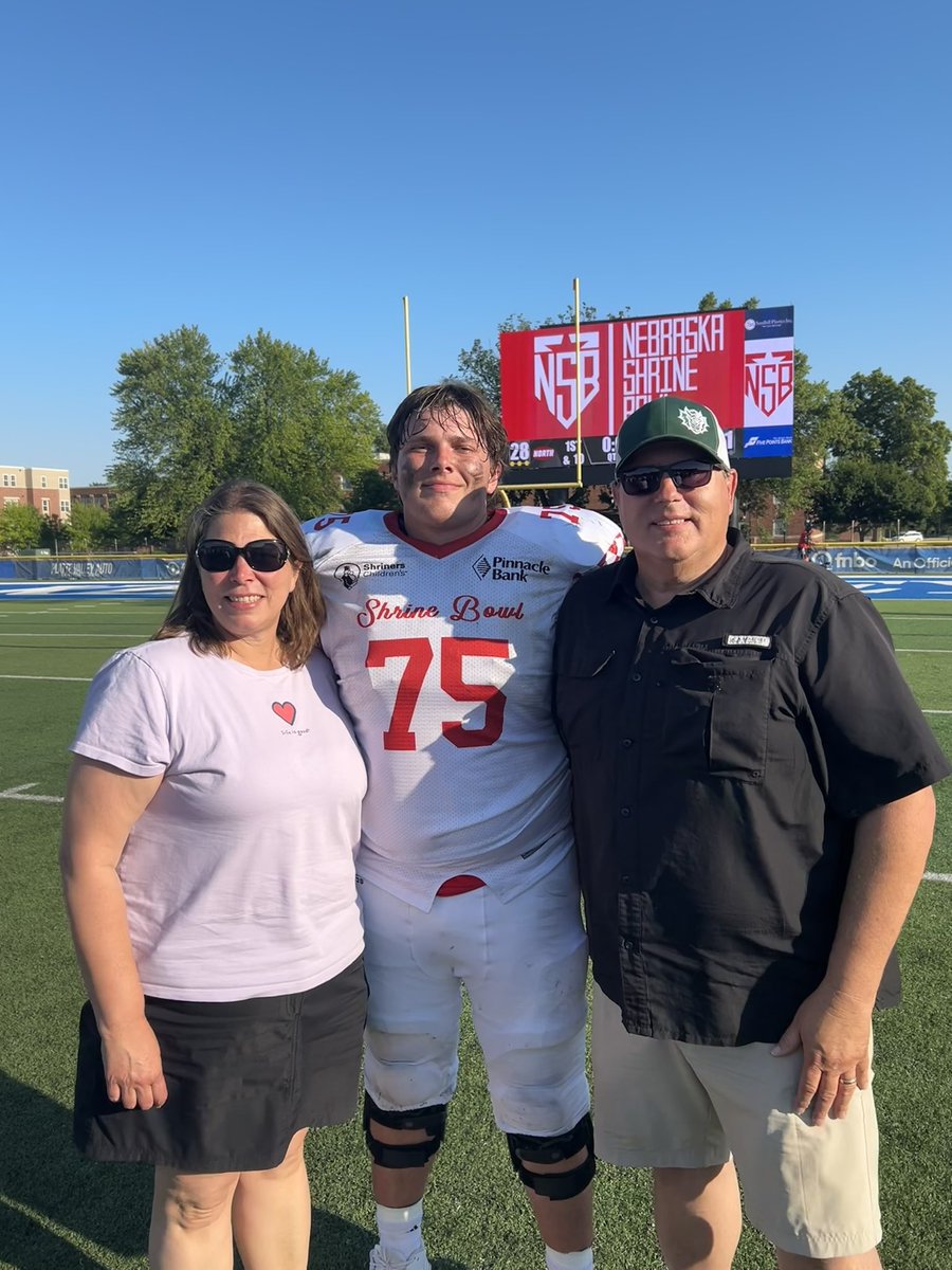 Randy Meerian (@rmeerian) on Twitter photo Such an amazing experience for <a href="/BenMeerian/">Ben Meerian</a> at the Nebraska Shrine Bowl.
It was a great week and we are so proud of him! Such an amazing experience for <a href="/BenMeerian/">Ben Meerian</a> at the Nebraska Shrine Bowl.
It was a great week and we are so proud of him!
