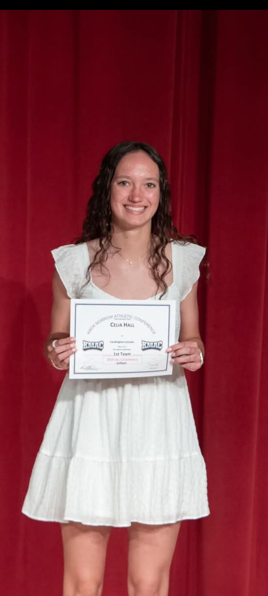 Finished up Sophomore year and was voted First Team All K-MAC and First Team All Central District!!! Led the league with a .588 BA!!  I'm really gonna miss our Seniors-Good Luck Ladies!!!