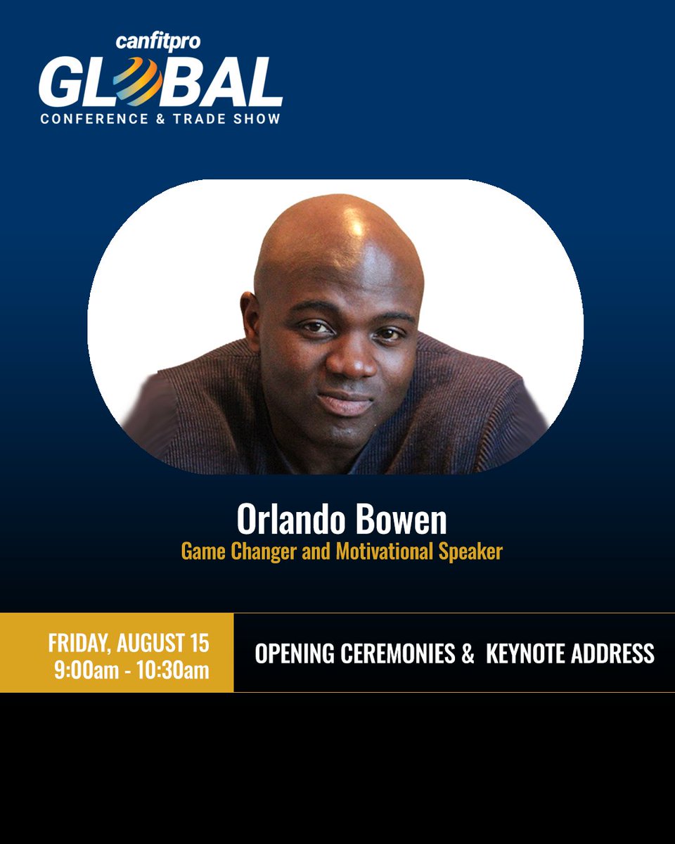 🔥 MEET YOUR canfitpro GLOBAL 2025 POWERHOUSE LINEUP 🔥

📍 Metro Toronto | August 15-16

Which presenter excites you most? 👇
Register: canfitpro.com/events2025/glo…

#canfitproGlobal2025 #FitnessConference #canfitpro #PersonalTrainer #Toronto #ProfessionalDevelopment #FitnessPros