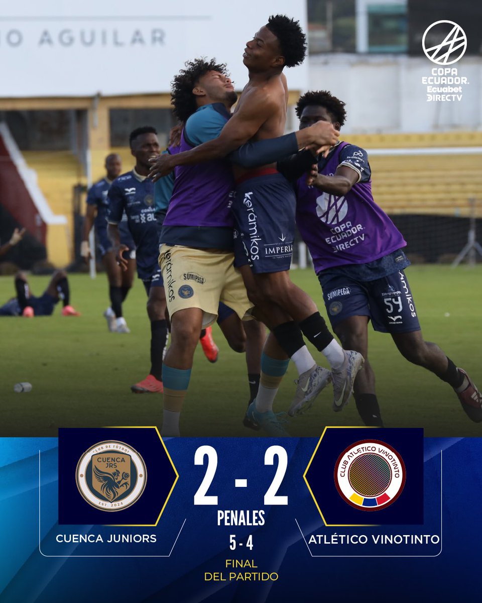 🤩¡Todo es felicidad para <a href="/CuencaJrs/">Cuenca Juniors</a>!

#CopaEcuadorEcuabetDIRECTV 🏆🇪🇨