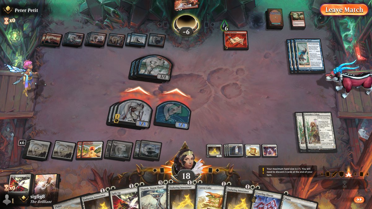 Just played an epic game, shout out to my opponent for sticking to it.