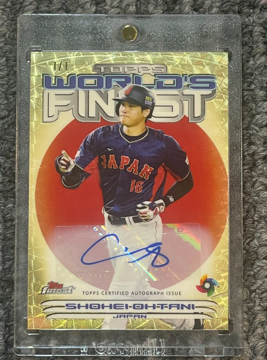 Topps Finest Shohei Ohtani World Baseball Classic Superfractor