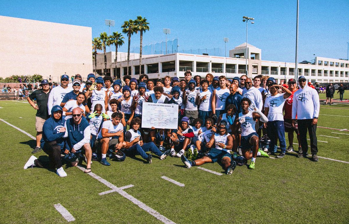 DinoScordia777's tweet image. Took the Bracket A tournament championship this past weekend at @AztecFB Passing Tournament with my boys. Back2back ‘24, ‘25 champs at a very competitive tournament. @SierraCanyonFB #winnerswin #ballerswithbrains #CaliFootball #springfootball