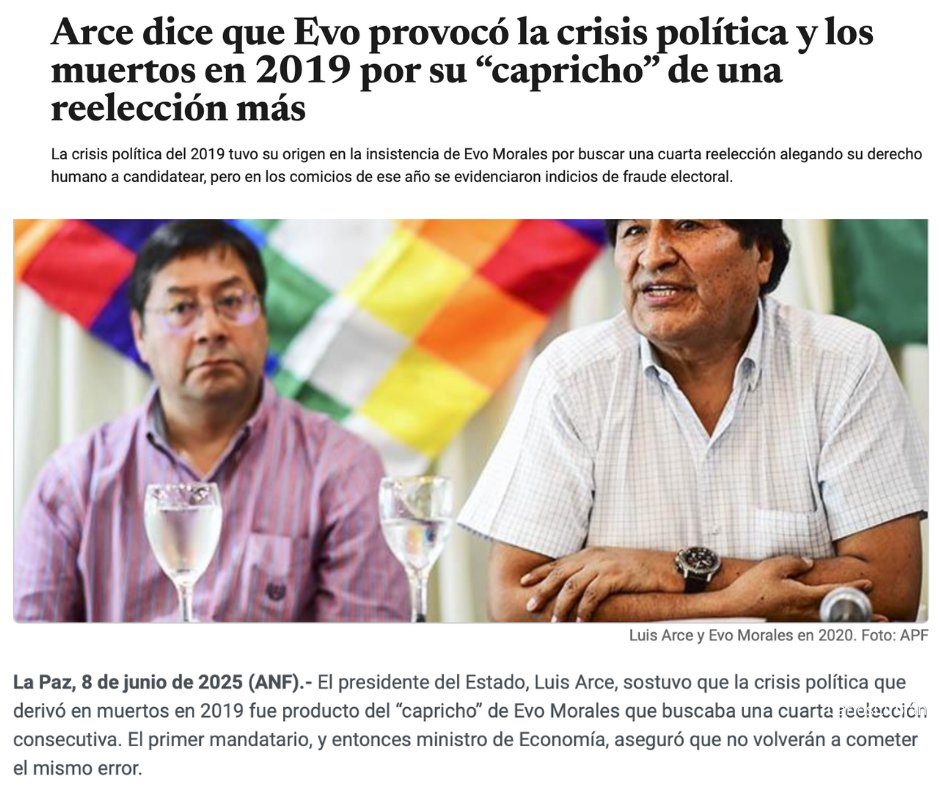 JeanineAnez's tweet photo. Hace 1547 días que Ud. @LuchoXBolivia ordenó un operativo encabezado por su ministro de Gobierno y candidato a presidente por el partido de su jefazo, @EDelCastilloDC , mediante el cual me secuestró y encarceló, cumpliendo la instructiva de Evo Morales.

Ud. es autor material y cómplice intelectual de la persecución política más infame de la historia de Bolivia contra una mujer que en ejercicio de la 2ª vicepresidencia del Senado Nacional, asumió la Presidencia de la Cámara y luego del país ante la renuncia en cadena de las autoridades del MAS, que abandonaron sus cargos y huyeron del país, dejándolo sumido en el caos y la violencia accionada por Evo Morales y su entorno.

Ud. es cómplice de Evo Morales, a quien secundó como ministro de Economía, cuando pretendió imponer el fraude de 2019.

Ahora que se le volcó la tortilla, es contra Ud. que el t4rrorista conspira y delinque, usando a personas como escudo humano y milicias armadas para atacar a las fuerzas del orden, atrincherándose como el cobarde que siempre fue, ahora detrás de las protestas legítimas del pueblo boliviano contra el empobrecimiento al que él y Ud. han llevado al país.

Ahora Ud. reconoce que en 2019 fueron los mismos motivos, las mismas instrucciones, las mismas acciones, los mismos bloqueos, la misma violencia, con el mismo y único fin:  que Evo Morales sea presidente a como dé lugar porque la megalomanía lo carcome.

Ud. tiene el deber de aprehender y librar al pueblo boliviano de un sujeto que sólo hace daño al país, mata y manda a morir por su ambición ilegal, por la pesadilla de dictadura que sueña implantar.  

Ud. tiene el deber de encarcelar al verdadero t4rrorista, al g0lpista serial y liberar a todos los presos políticos.