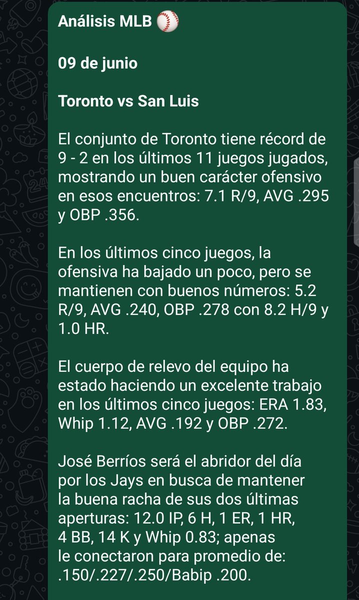 EnsaDeportiva's tweet photo. #FreePicks #MLB ⚾
#09Junio
#EDSportsPicks
Juega y cobra seguro en:
https://t.co/m6rjpjV2nW
#ApuestasRoyal
#RuletaRoyal https://t.co/9aYvsk37D1
