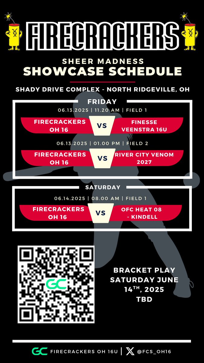 Heading off to the Sheer Madness Showcase this weekend. Come check these girls out!! 💪🥎🧨