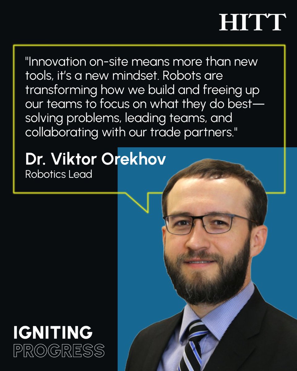 HITTContracting's tweet image. Meet the people behind the robots.

Our in-house robotics team is changing how we build—one line of code and one bold idea at a time. #IgnitingProgress