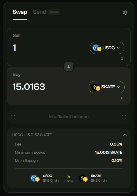 oasispearlstick's tweet photo. Skate AMMμ $SKATE / $USDC νμ΄κ° μΆκ°λλ€μ.
μ§μνλ 체μΈμ Ethereum, Arbitrum, BSC, Solana
κ° μ²΄μΈμΌλ‘ μ°κ²°νμ¬ μ€ν¬λ¦°μ·μ μ°μ΄λ΄€λλ° κ°κ²©μ΄ λμΌνκ² ν΅ν© μ λμ±μ μ 보μ¬μ£Όκ³ μλ κ² κ°μ΅λλ€.
@skate_chain @SkateIntern
#SkateAMM #SkateChain #StatelessApplication #UnifiedLiquidity