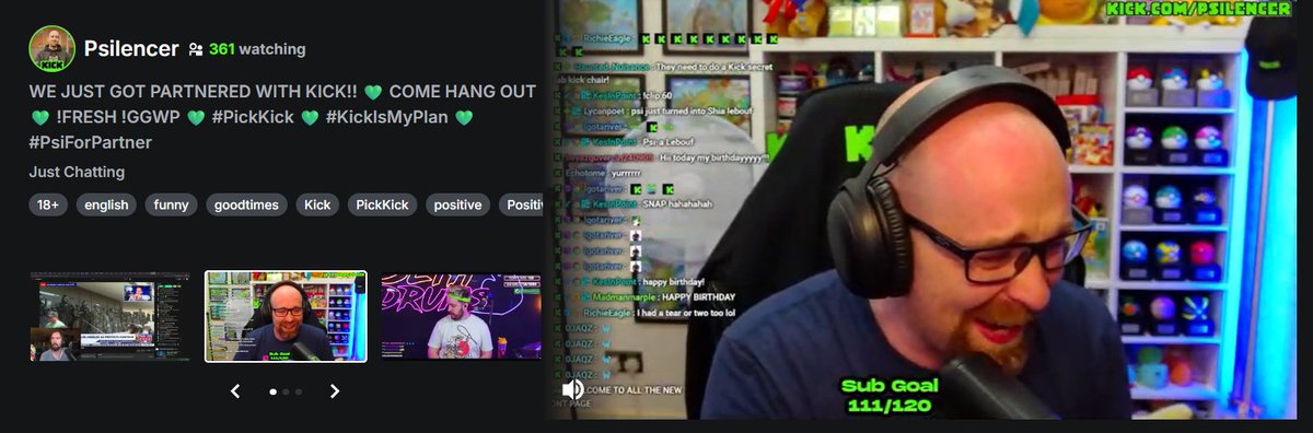 ThePsilencer's tweet image. It happened guys, I CANNOT BELIEVE IT!
WE ARE KICK PARTNER!
Hold up I need to say it again...
WEπAREπKICKπPARTNER!!
I love you guys - thank you so much for the support and fun times - what a way to celebrate two years on @KickStreaming!
Thank you Kick for believing in me!