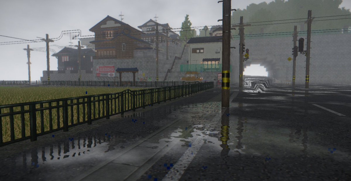 claw0422's tweet photo. 雨の日。
#minecraft建築コミュ #路地裏mod #miniaturia #KUDAshaders https://t.co/zO0fg7uIou