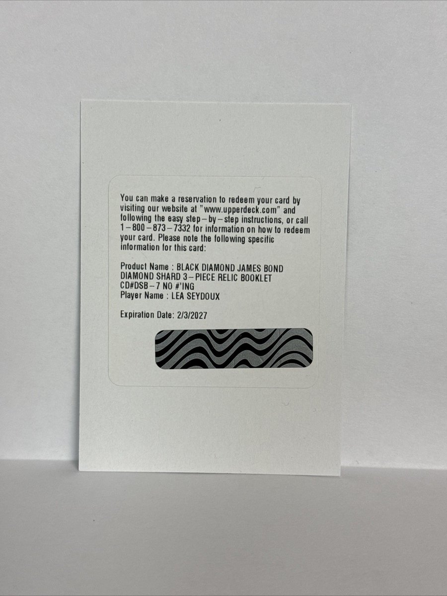 Lea Seydoux Black Diamond  3 Piece Relic Booklet Redemption   ebay.com/itm/3063325153…  #ad