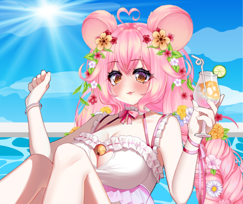 BitsyMouse's tweet image. ☀️ poolside vibes 🏖️
nothing like a summer day to recharge✨
stay cool, cuties~ 💦💕

asset by @/iamkyoki 🩷
-
#VTuber #ENVtuber #VTuberModel #VTSummer #VtuberEN #PNGtuber #ENVtubers #SummerVibes