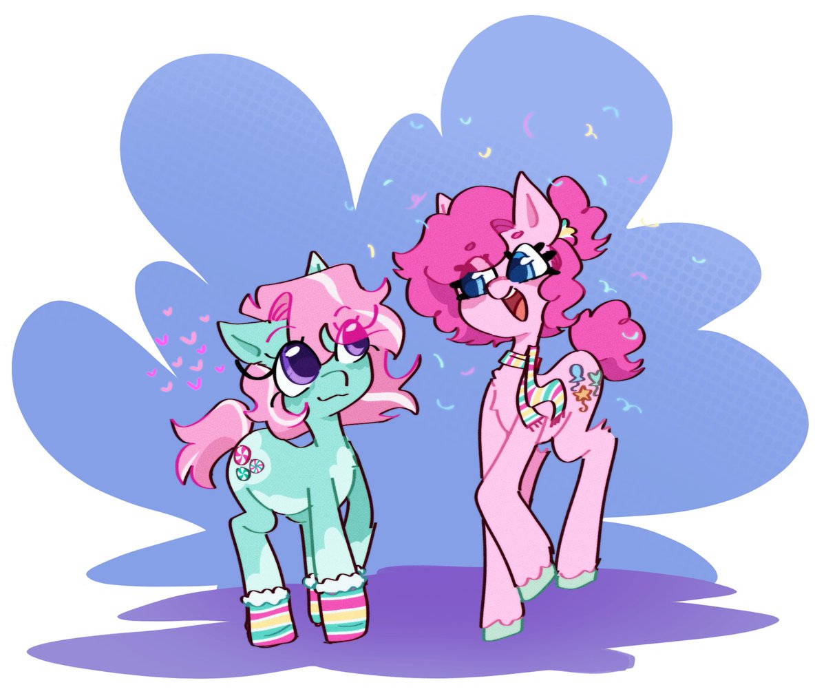 PINXSEA's tweet photo. THE GIRLS !!!
#mlpremix minty and pinkie pie my beloved https://t.co/bDbky0BdAK
