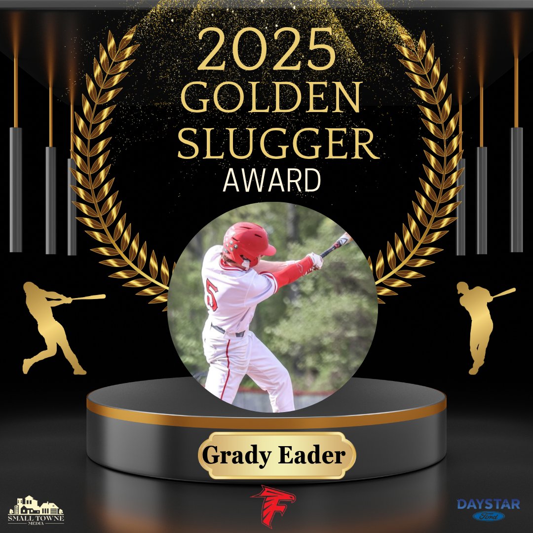 Small Towne Media (@smalltownemedia) on Twitter photo As announced on the Awards Show...Congrats to our 2025 Baseball Golden Slugger Award winner Grady Eader of the Field Falcons!
<a href="/Field_Baseball/">Field HS Baseball</a> As announced on the Awards Show...Congrats to our 2025 Baseball Golden Slugger Award winner Grady Eader of the Field Falcons!
<a href="/Field_Baseball/">Field HS Baseball</a>