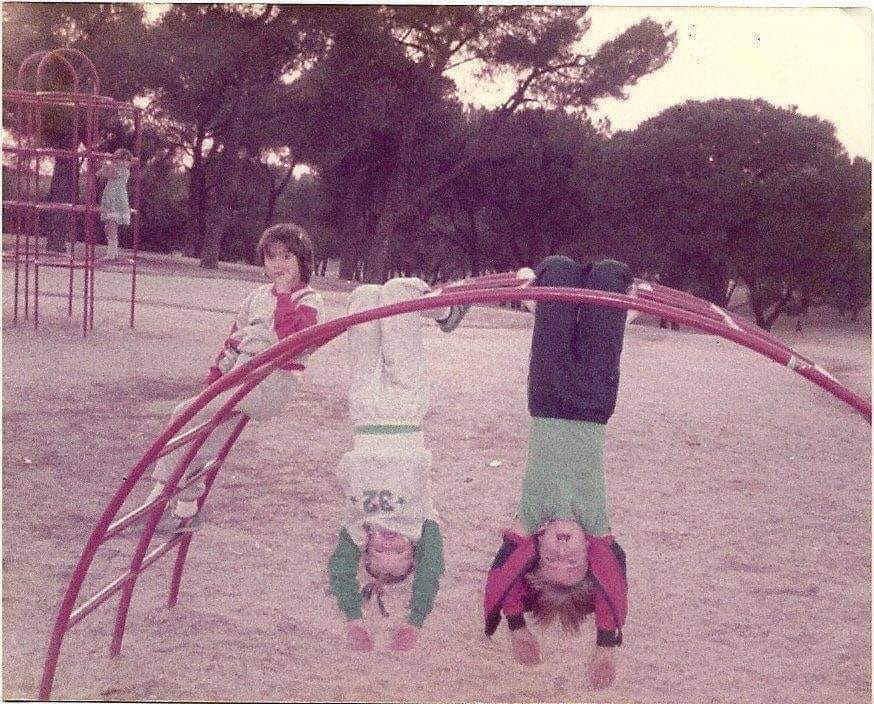 Este era el "puenting" que yo hacía en el parque