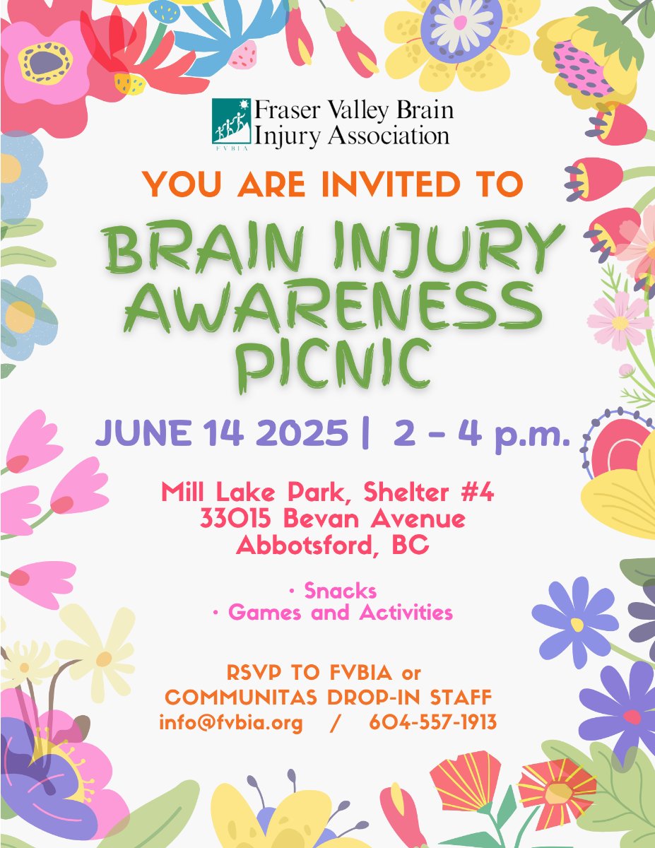fvbi's tweet photo. You're Invited to the Brain Injury Awareness Picnic on June 14th, 2 - 4 p.m.  RSVP Today! https://t.co/TcZnct1aUf https://t.co/N8F43BMlPr