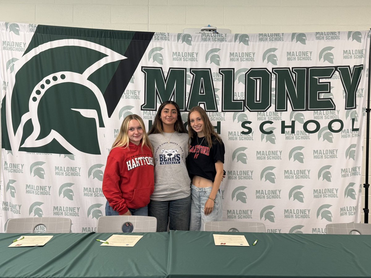 Congratulations to Katy Kohlun
Keren Crespo and Emily Breau  for announcing where they will be playing next year in college. Katy and Emily will be competing in track and field and Keren will be playing volleyball <a href="/MaloneySpartans/">Maloney Athletics AD</a>