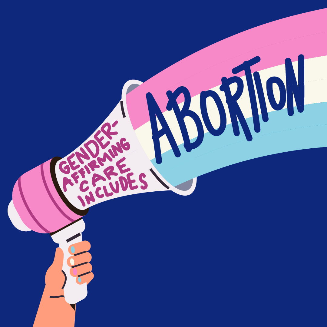 Gender affirming care INCLUDES abortion 🏳️‍⚧️