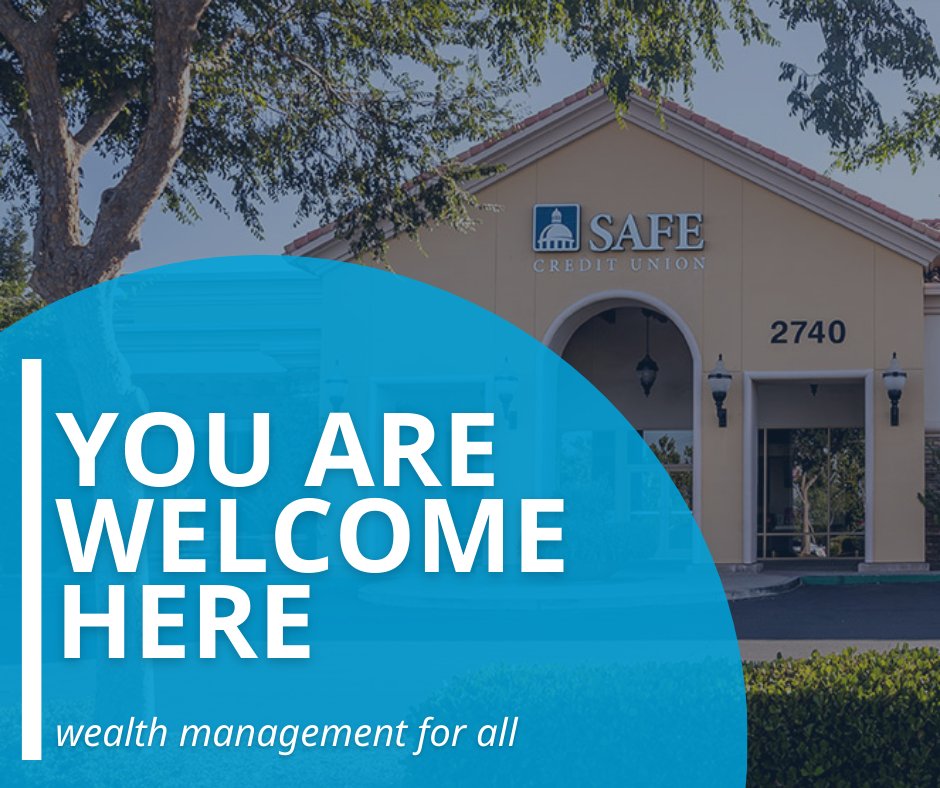 SAFE Financial Services (@safefinancialcu) on Twitter photo At SAFE Financial Services, we are on a mission to provide wealth management for all!
safecu.org/wealth-managem… 
#SAFEFinancialServices #Sacramento #local #creditunion #YouAreWelcome #WealthManagementForAll At SAFE Financial Services, we are on a mission to provide wealth management for all!
safecu.org/wealth-managem… 
#SAFEFinancialServices #Sacramento #local #creditunion #YouAreWelcome #WealthManagementForAll