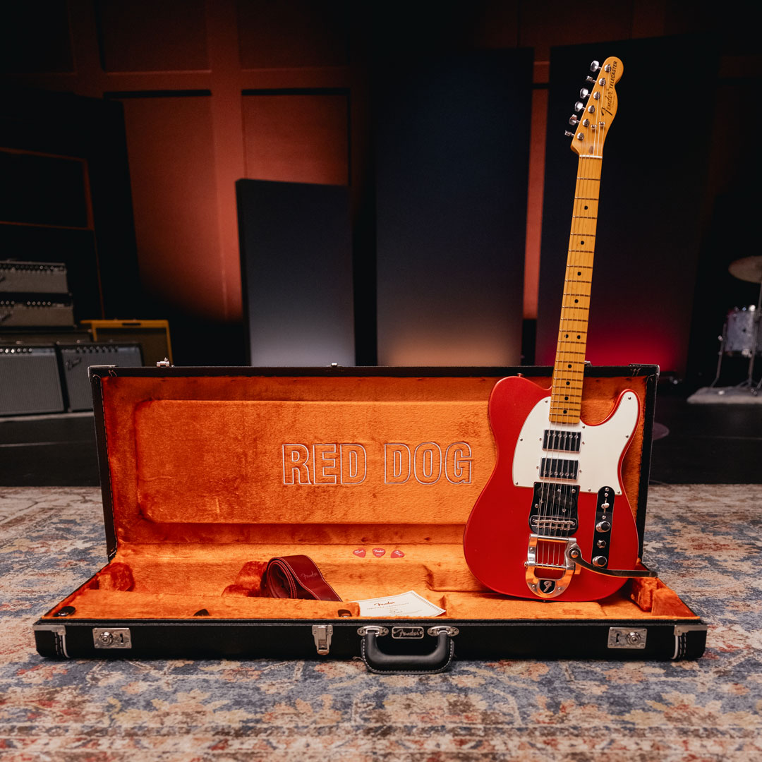 bananasatlarge's tweet image. New! Fender Stories Collection Mike Campbell Red Dog Telecaster—an homage to Mike’s iconic 1972 Red Dog Telecaster featured on the Damn the Torpedoes track “Refugee”. @Fender 
More info or give us a call! Link in the replies.
#BananasatLarge #Fender #guitar #gear #BayArea
