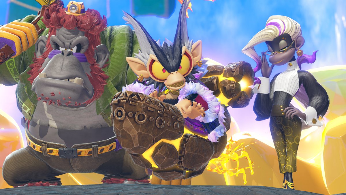 NintendoAmerica's tweet photo. You might say their fits go... bananas.

VoidCo is up to no good in #DonkeyKongBananza, coming to #NintendoSwitch2 on July 17. https://t.co/SIeq0oKnBK