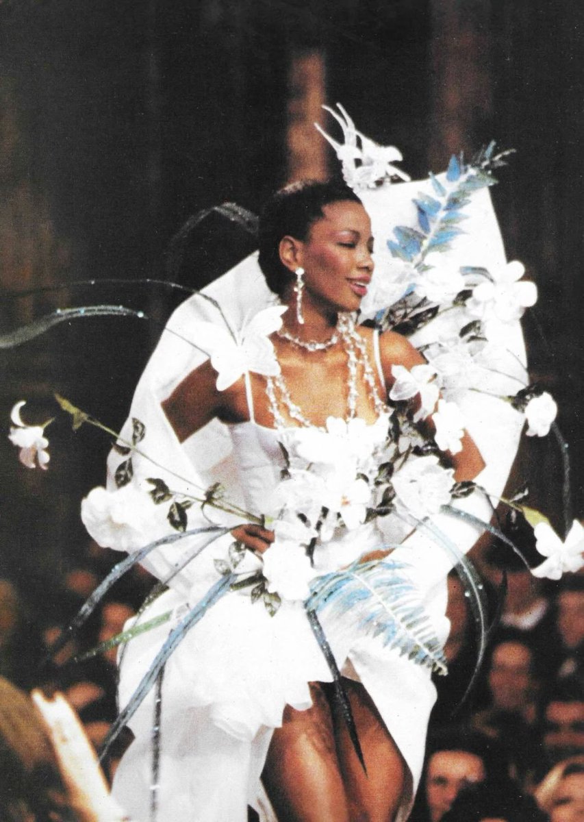 The first black model of ✨Yves Saint Laurent✨ Couture