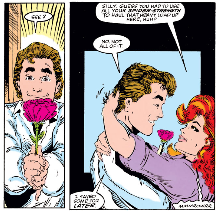 TheCorporal5's tweet photo. Happy 38th Anniversary to the greatest couple ever, Peter Parker and Mary Jane Watson! Their marriage and love will last forever. https://t.co/A8hzy8MgiR