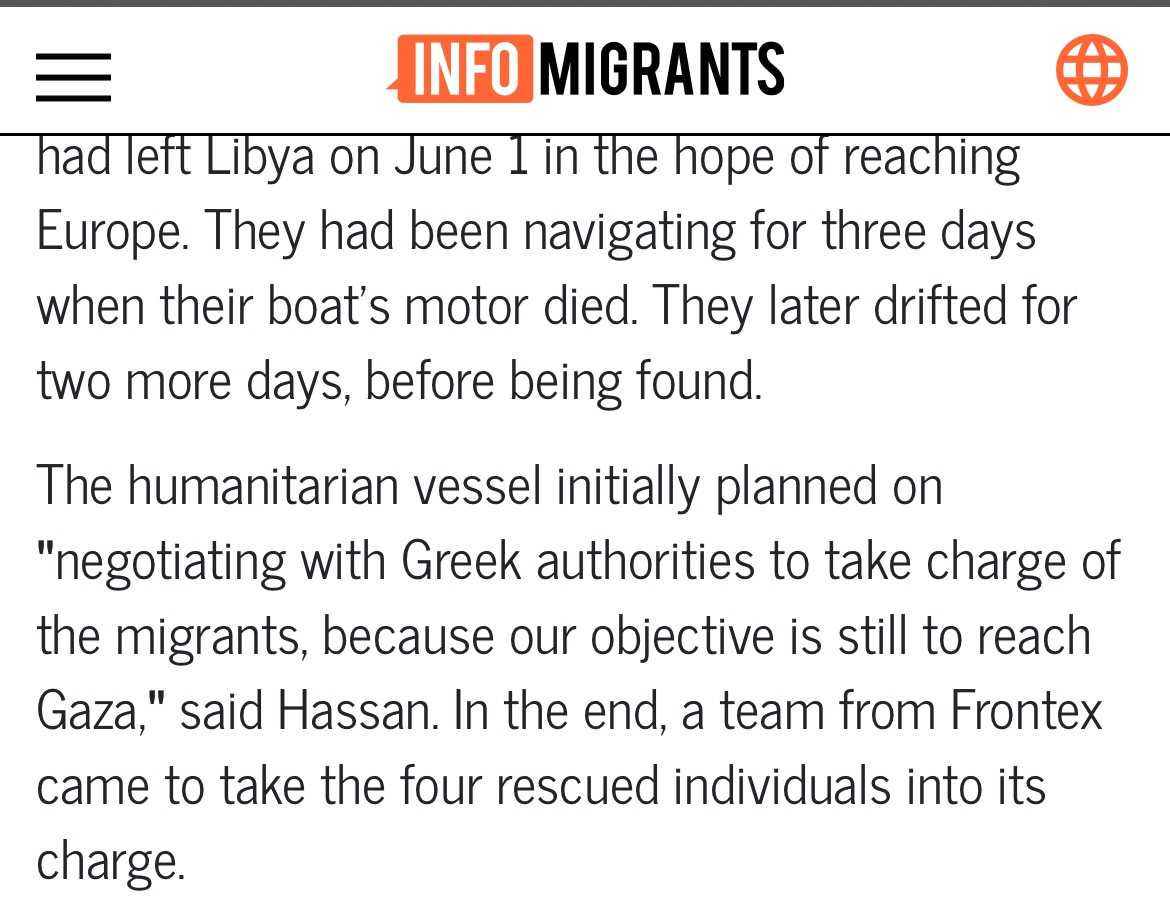 onemoretime28's tweet photo. @AsclepiasSyrica @zoe_habibi @thisisNOTghaida Yes, and sorry for not translating Hassan’s tweet. I don’t remember seeing any resolution in the Telegram channel, but Wikipedia cites this website, which relies on an interview with Hassan. The Libyan coastguard had already taken around 30 others though. https://t.co/767KwHyW99