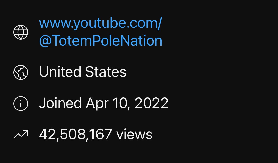Thank you <a href="/TotemPoleNation/">🇺🇸 Totem Pole Nation</a> for 42.5 Million views on <a href="/YouTube/">YouTube</a>!

#TotemPoleNation