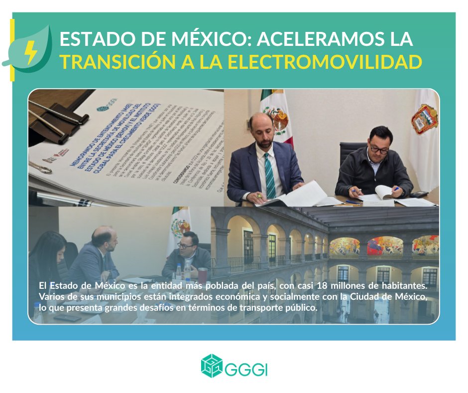 GGGI México 🌿🇲🇽 (@gggimex) on Twitter photo #NoticiaDeLaSemana
Firmamos un acuerdo con la Secretaría de Movilidad de Movilidad del Estado de México <a href="/SEMOV_Edomex/">Secretaría de Movilidad GEM</a> sobre implementación de proyectos que aceleren la transición de la electromovilidad en el Estado de México.
En esta firma contamos con la presencia del #NoticiaDeLaSemana
Firmamos un acuerdo con la Secretaría de Movilidad de Movilidad del Estado de México <a href="/SEMOV_Edomex/">Secretaría de Movilidad GEM</a> sobre implementación de proyectos que aceleren la transición de la electromovilidad en el Estado de México.
En esta firma contamos con la presencia del