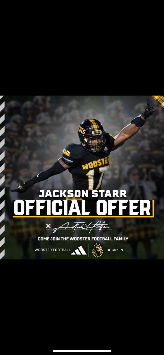 Jackson Starr (@jackson_starr1) on Twitter photo After a great call with <a href="/CoachHolter/">Austin Holter</a>, I am grateful to have the opportunity to play football at <a href="/WoosterFootball/">Wooster Football</a>!
<a href="/DKnause5/">Coach Knause</a> <a href="/FootballHillers/">Trinity Hillers Varsity Football</a> After a great call with <a href="/CoachHolter/">Austin Holter</a>, I am grateful to have the opportunity to play football at <a href="/WoosterFootball/">Wooster Football</a>!
<a href="/DKnause5/">Coach Knause</a> <a href="/FootballHillers/">Trinity Hillers Varsity Football</a>