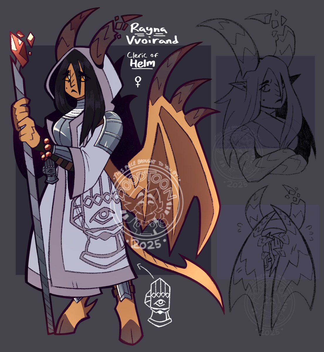 Random tiefling cleric from a couple days ago, say hi!