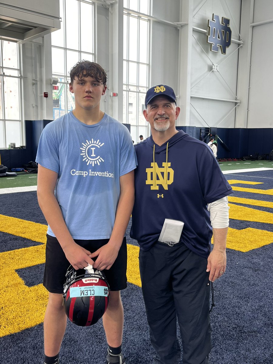 RJ Clem (@rj_clem) on Twitter photo Had a blast and learned a lot at the Notre Dame camp today. What an awesome place. <a href="/CoachJoeRudolph/">Joe Rudolph</a> <a href="/CoachDelaney52/">Rob Delaney</a> <a href="/Marcus_Freeman1/">Marcus Freeman</a> <a href="/NDFootball/">Notre Dame Football</a> <a href="/Bryan_Ault/">Bryan Ault - Midwest Scout</a> <a href="/PrepRedzoneIN/">Prep Redzone Indiana</a> <a href="/FootballBerries/">Logansport Berries Football</a> Had a blast and learned a lot at the Notre Dame camp today. What an awesome place. <a href="/CoachJoeRudolph/">Joe Rudolph</a> <a href="/CoachDelaney52/">Rob Delaney</a> <a href="/Marcus_Freeman1/">Marcus Freeman</a> <a href="/NDFootball/">Notre Dame Football</a> <a href="/Bryan_Ault/">Bryan Ault - Midwest Scout</a> <a href="/PrepRedzoneIN/">Prep Redzone Indiana</a> <a href="/FootballBerries/">Logansport Berries Football</a>