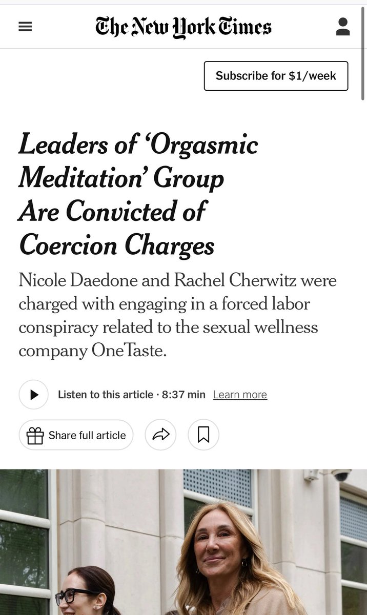 This is such shame. Prosecutors played loose with the truth. Their case was absurd — and sets some dangerous precedents. I’ll have more tomorrow but for now, here’s a primer on OneTaste and why they case against them was weak, weird, and bad news for all sorts of reasons