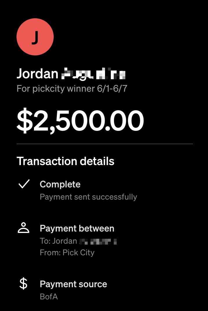 PickCityHQ's tweet image. Anyone else need $2,500? 😈