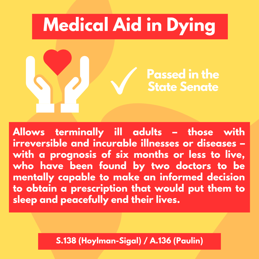 bradhoylman's tweet photo. For the first time ever the New York State Senate, and now both houses of the State Legislature, have voted to give New Yorkers autonomy over the end of life care. Once signed, New York will be the 12th state to enact Medical Aid in Dying. https://t.co/O58EfY6rBU