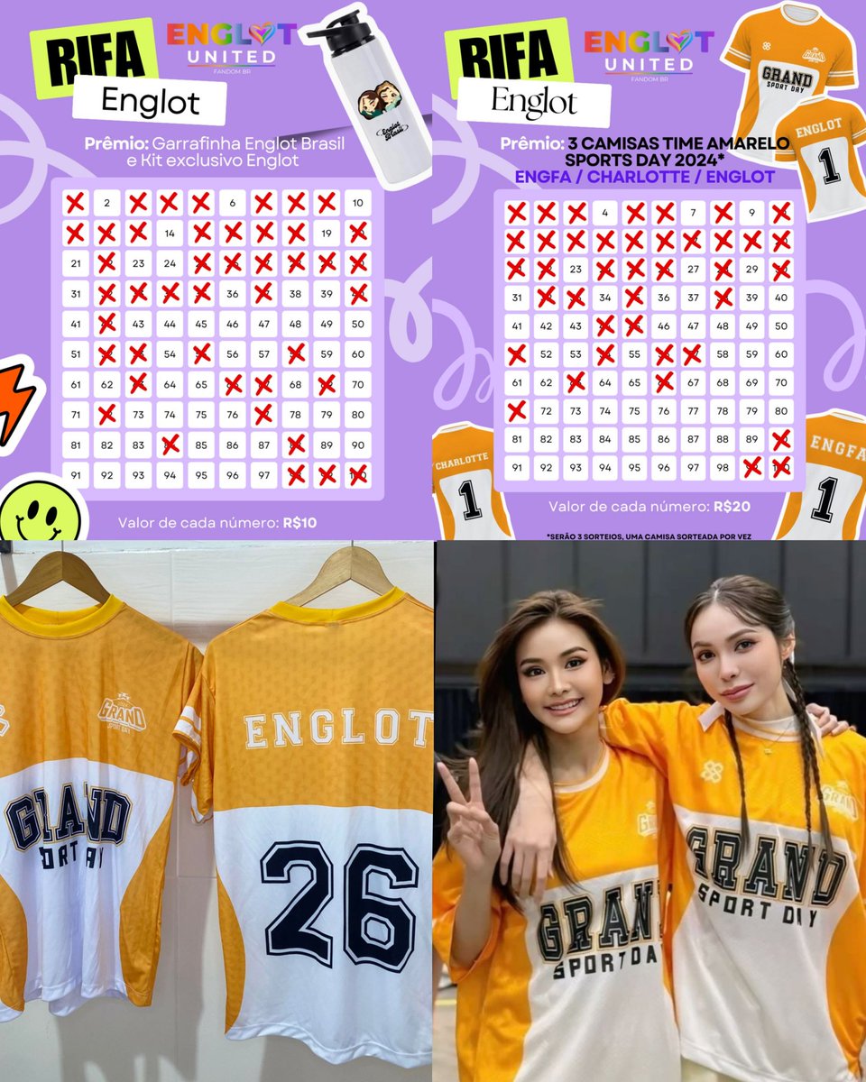 Poliana Condé 🌻 (@polianaconde) on Twitter photo Quer concorrer a essas camisetas e ainda ajudar nos Projetos pra recepção de Englot Brasil? Bora que ainda dá tempo de comprar! Tem duas rifas rolando! Das camisetas e de uma garrafinha mais kit exclusivo Englot! <a href="/fenixbaiana/">Fênix Baiana 🌊🩵💙</a> <a href="/alinefkiwii/">AKiwii 💫 - Vai ver EngLot 💃🏻💃🏻</a> <a href="/alves__thaiss/">Thaís A. | Vai ver EngLot 💜</a> <a href="/iamyourteacheer/">Kami | ⏳ONLY YOU</a> Quer concorrer a essas camisetas e ainda ajudar nos Projetos pra recepção de Englot Brasil? Bora que ainda dá tempo de comprar! Tem duas rifas rolando! Das camisetas e de uma garrafinha mais kit exclusivo Englot! <a href="/fenixbaiana/">Fênix Baiana 🌊🩵💙</a> <a href="/alinefkiwii/">AKiwii 💫 - Vai ver EngLot 💃🏻💃🏻</a> <a href="/alves__thaiss/">Thaís A. | Vai ver EngLot 💜</a> <a href="/iamyourteacheer/">Kami | ⏳ONLY YOU</a>