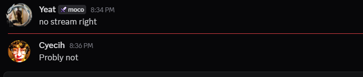 cyecihUPDATES's tweet photo. CYECIH WILL NOT STREAM TODAY ☹️ https://t.co/ujZyxQNYkx