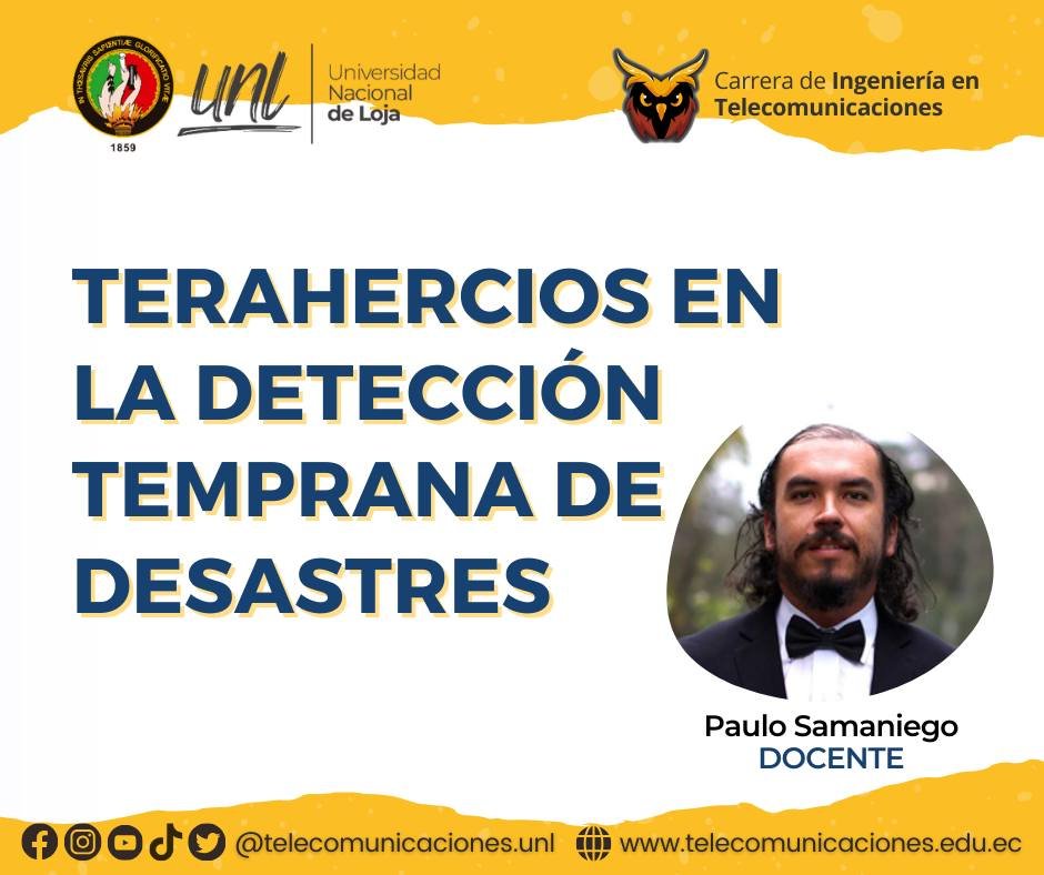 telekoUNL's tweet photo. 🤔 ¿Sabías que las ondas terahercias pueden revolucionar la detección temprana de desastres?
🤩 Descubre más información en el aporte desarrollado por nuestro docente Paulo Samaniego.
🔗 https://t.co/QffSIf4E5o
#TelecomunicacionesUNL #Teleko #EducamosParaTransformar https://t.co/6BMBJlzK67