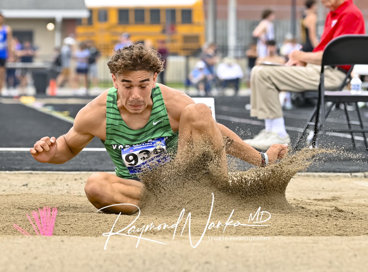 Yorktown Tigers Ephraim Daugherty lands in third place in the long jump during the IHSAA State Finals.

<a href="/YHSAthletics/">Yorktown Athletics</a>  <a href="/YHSDistance/">Yorktown Distance</a>  <a href="/Tiger_Track/">Yorktown Track & Field</a> <a href="/Ephemo15/">Ephraim Daugherty</a>